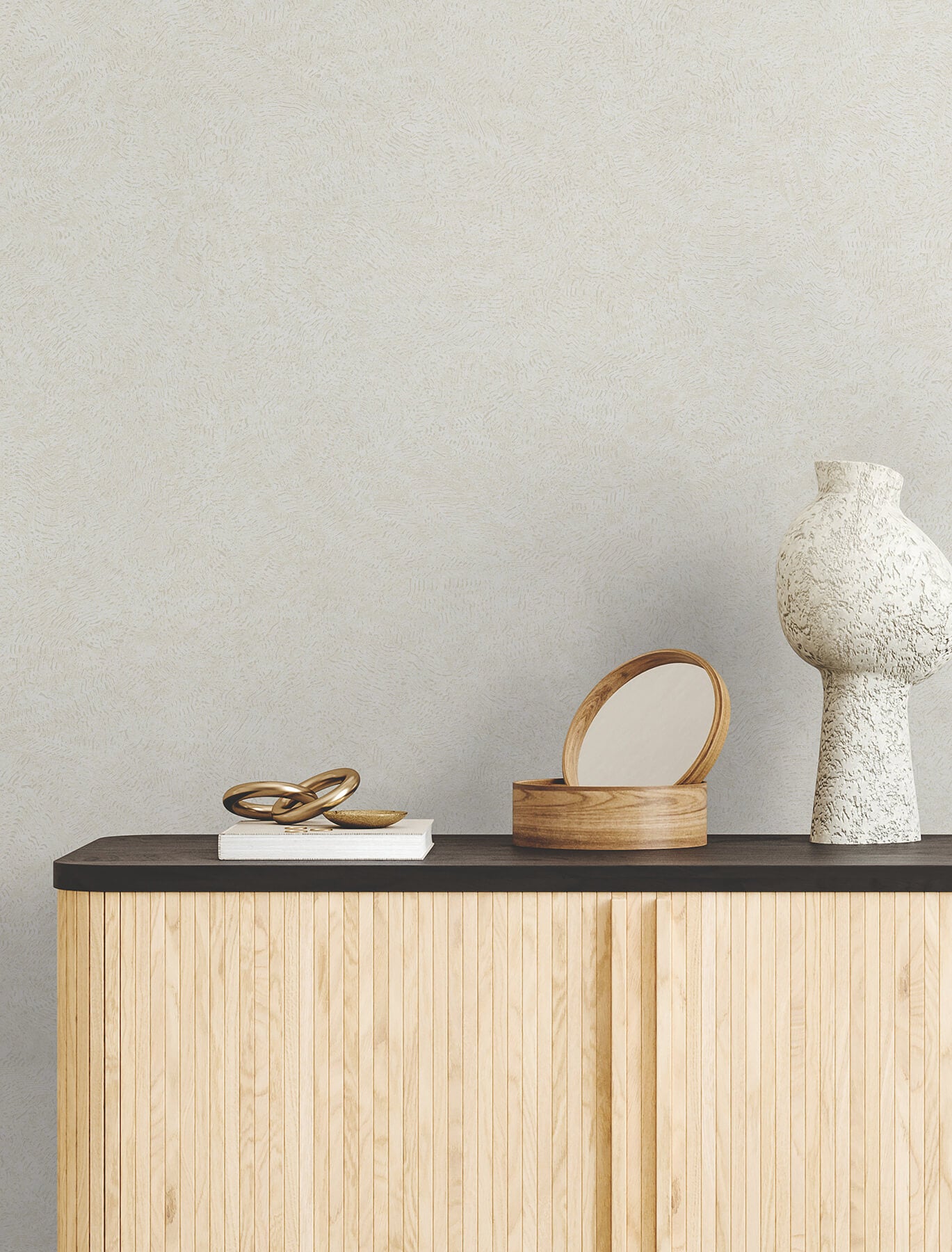 York Woodnote Impression Wallpaper - White