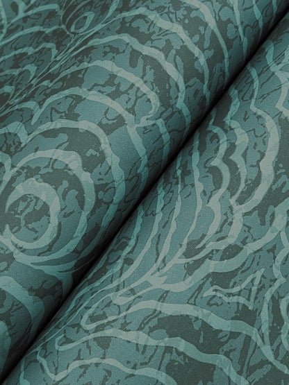 York Woodnote Ocean Jasper Wallpaper - Teal