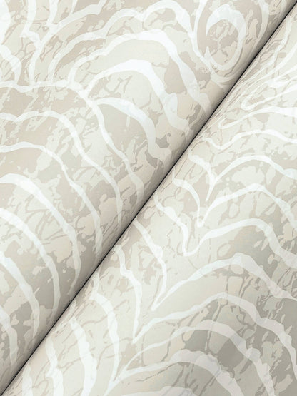 York Woodnote Ocean Jasper Wallpaper - White