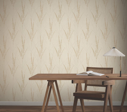 York Woodnote Graceful Willow Wallpaper - Pale Straw