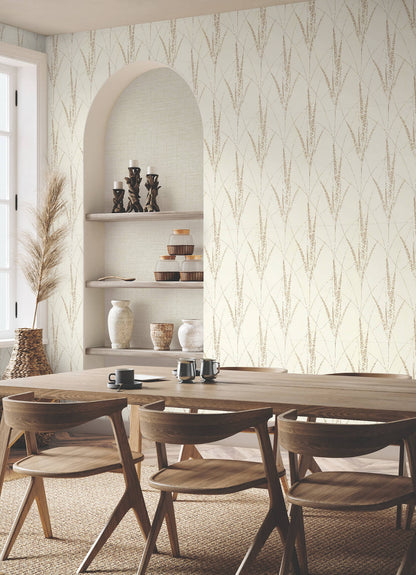 York Woodnote Graceful Willow Wallpaper - Cotton
