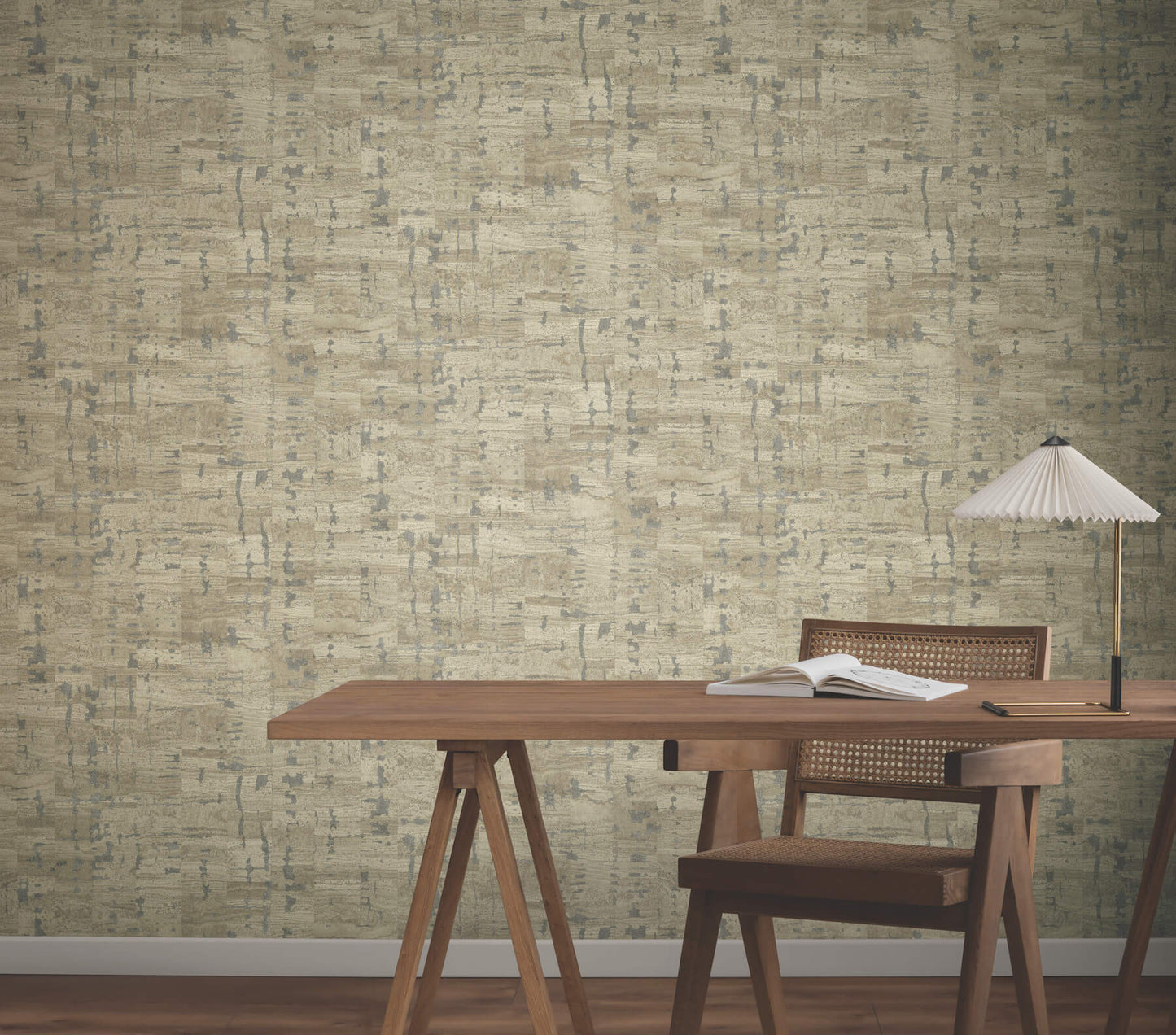 York Woodnote Pop The Cork Wallpaper - Taupe