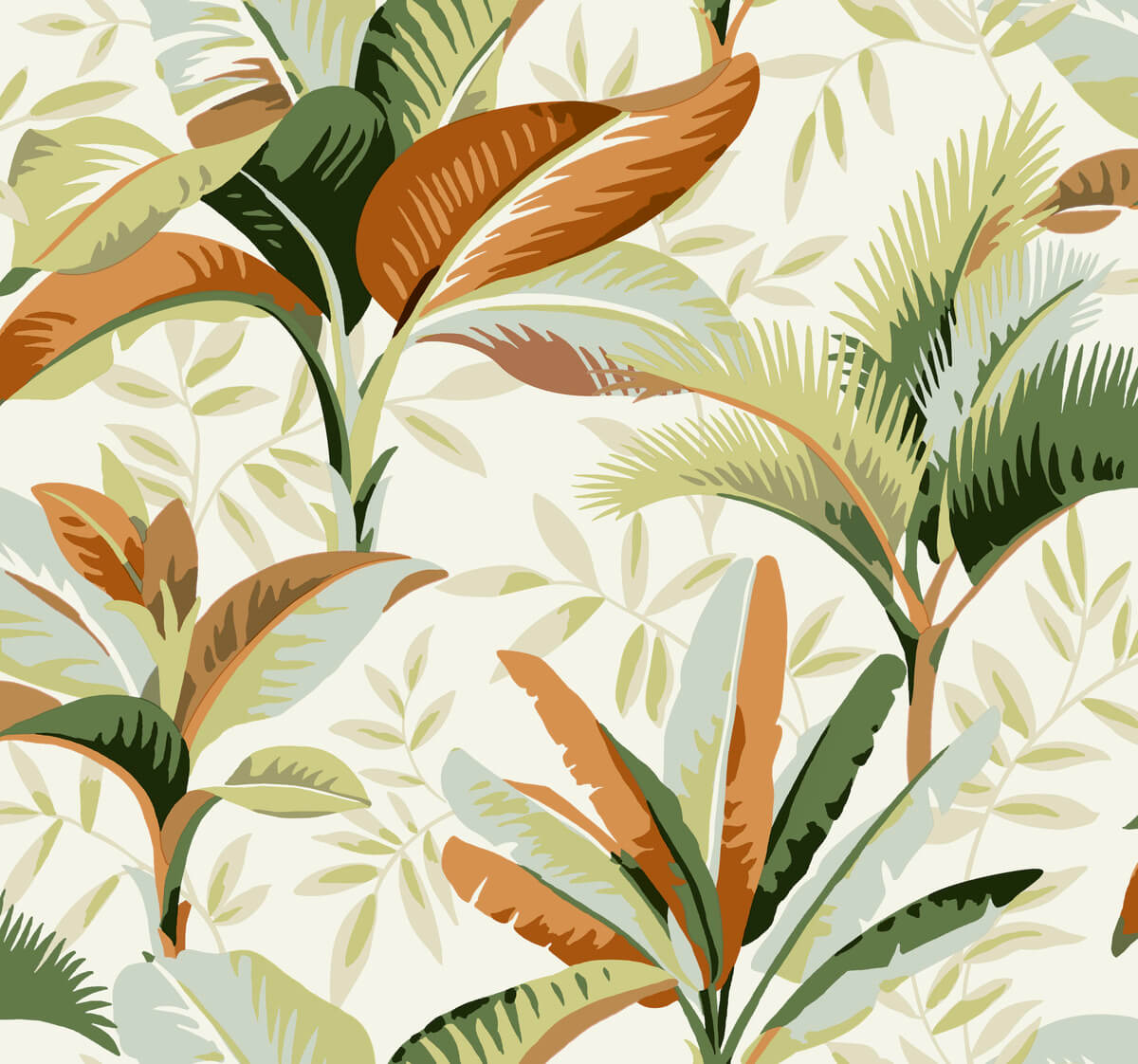 Greenhouse Summerhouse Wallpaper - Sienna