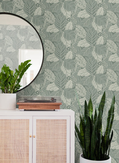 Greenhouse Vinca Wallpaper - Eucalyptus