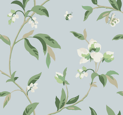 Greenhouse Springtime Wallpaper - Sky & Eucalyptus
