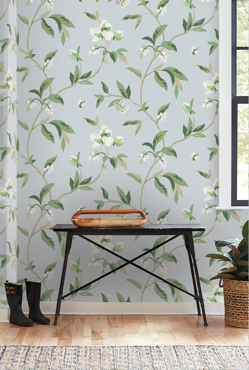 Greenhouse Springtime Wallpaper - Sky & Eucalyptus