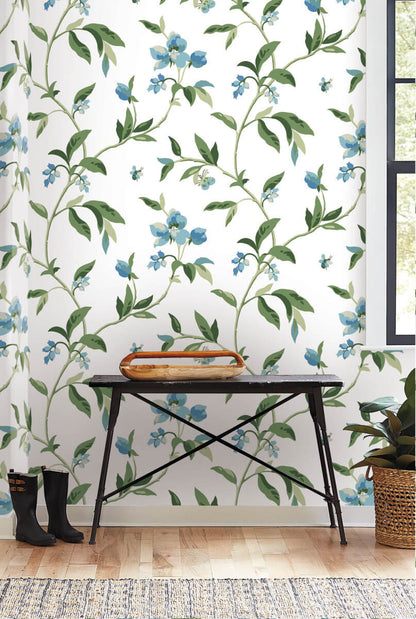 Greenhouse Springtime Wallpaper - Cotton & Peacock