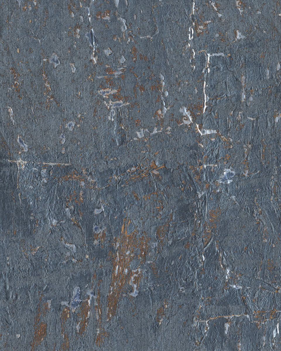 Ronald Redding Industrial Interiors Cork Wallpaper - Blue