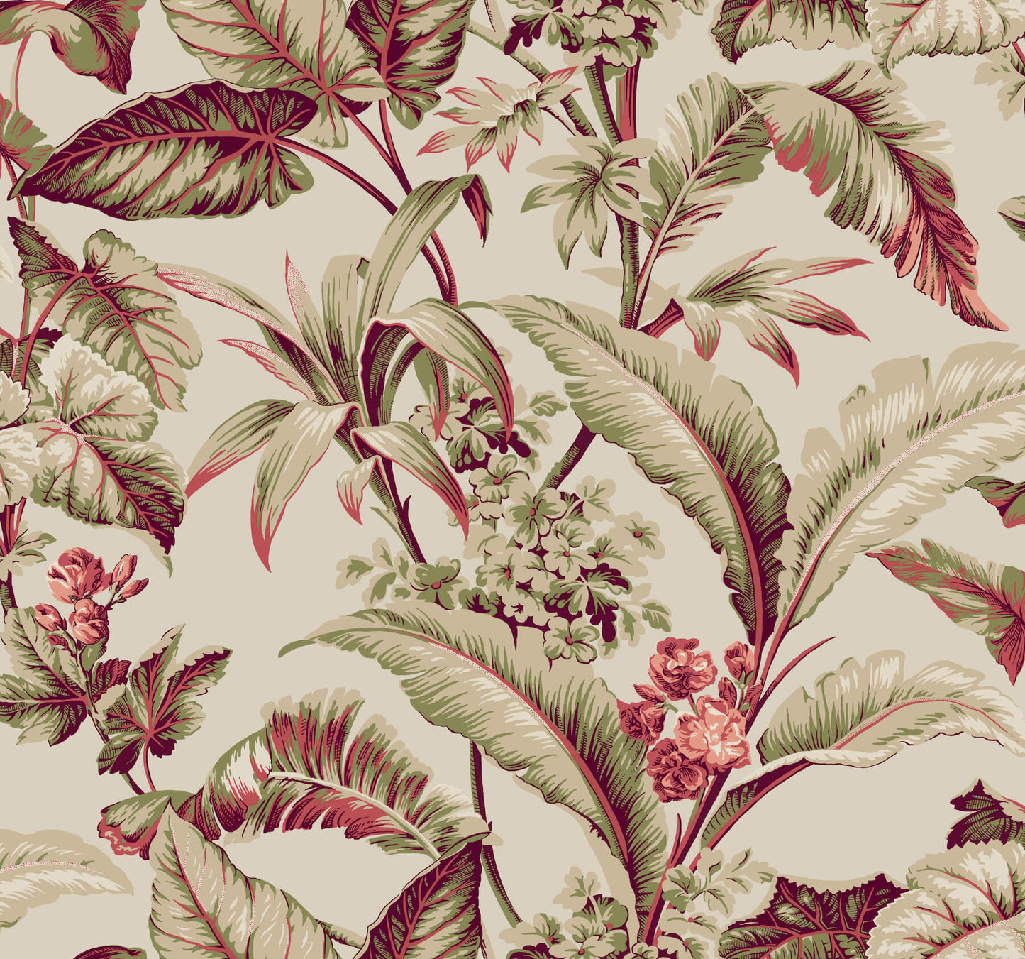 Ronald Redding Classics Mystic Isle Wallpaper - Taupe