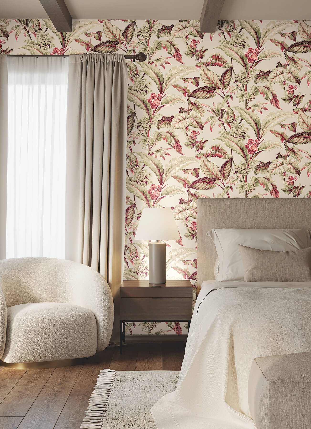 Ronald Redding Classics Mystic Isle Wallpaper - Taupe