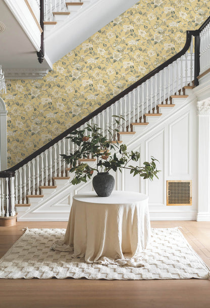 Ronald Redding Classics Marguerite Vine Wallpaper - Yellow