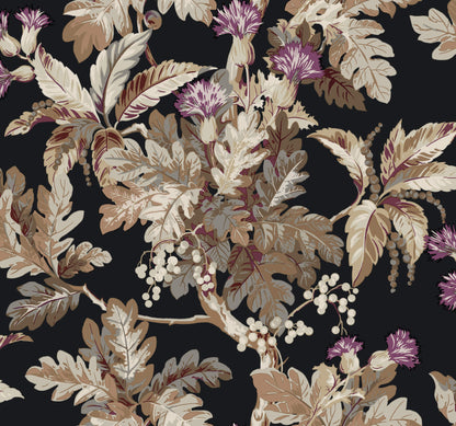 Ronald Redding Classics Briarwood Wallpaper - Black