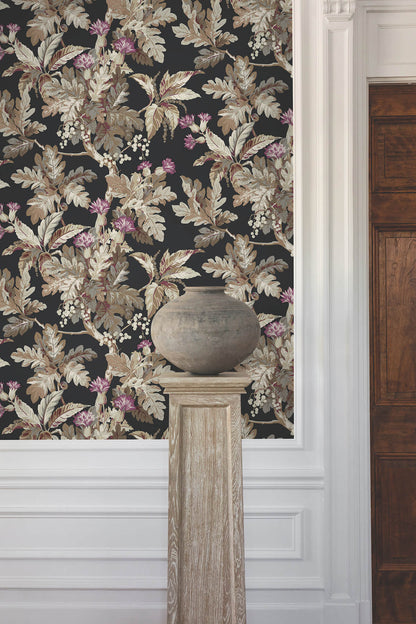 Ronald Redding Classics Briarwood Wallpaper - Black