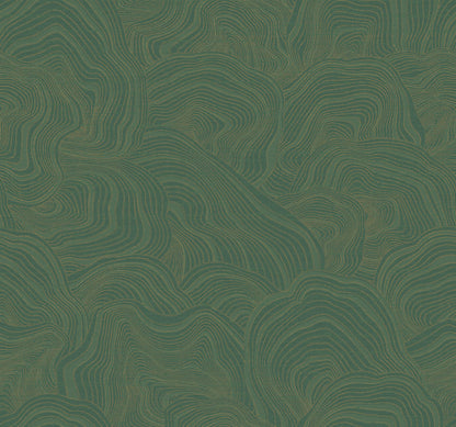 Ronald Redding Classics Geodes Wallpaper - Green