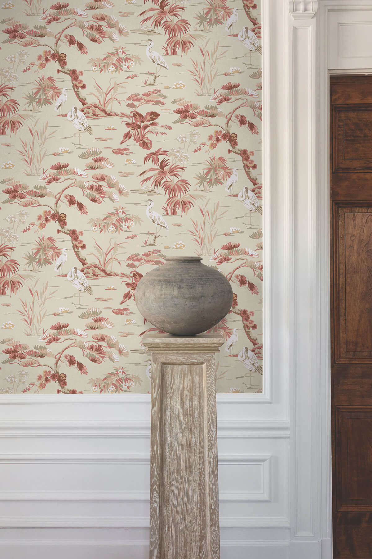 Ronald Redding Classics Bridgewater Wallpaper - Coral