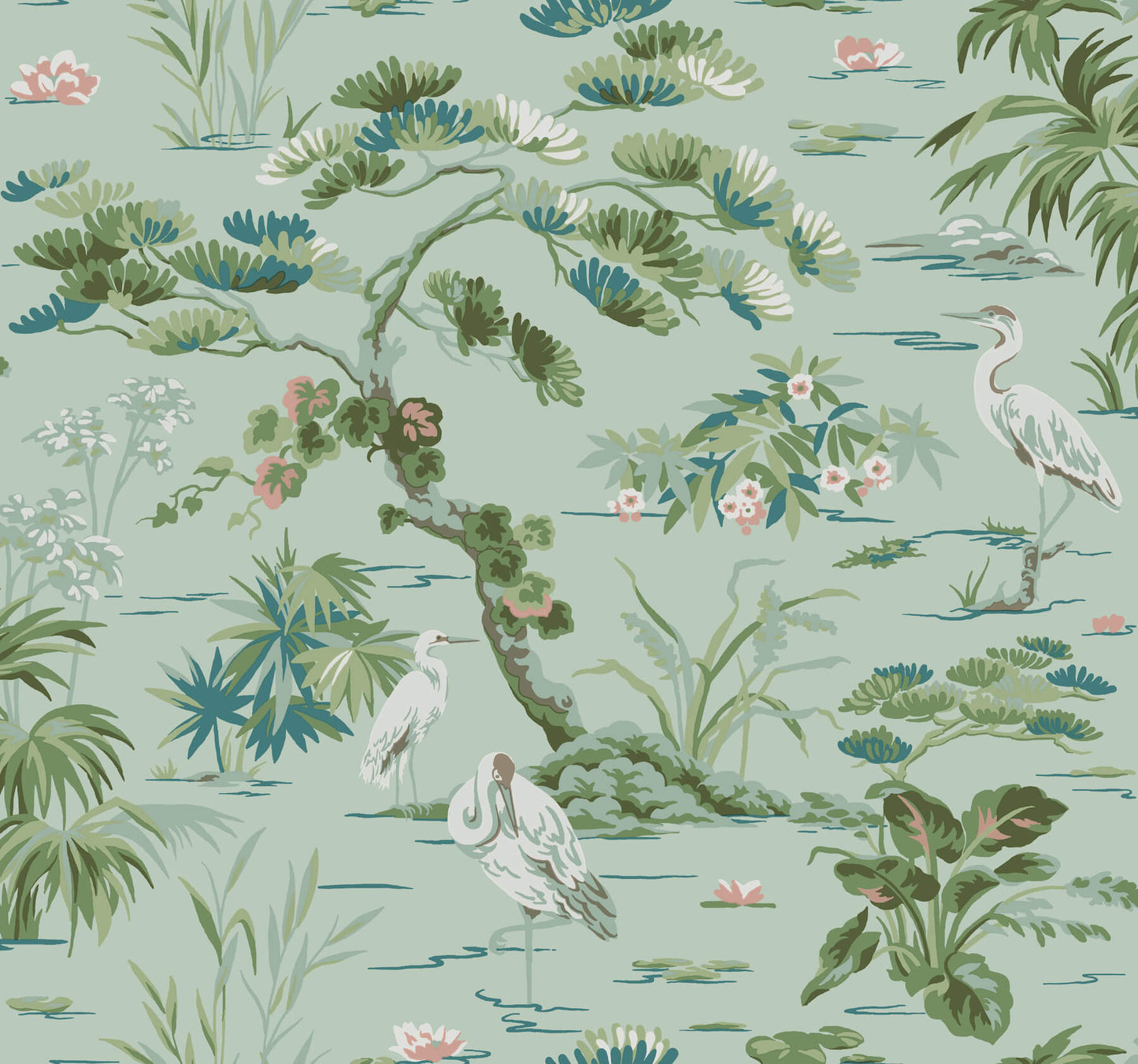 Ronald Redding Classics Bridgewater Wallpaper - Mint