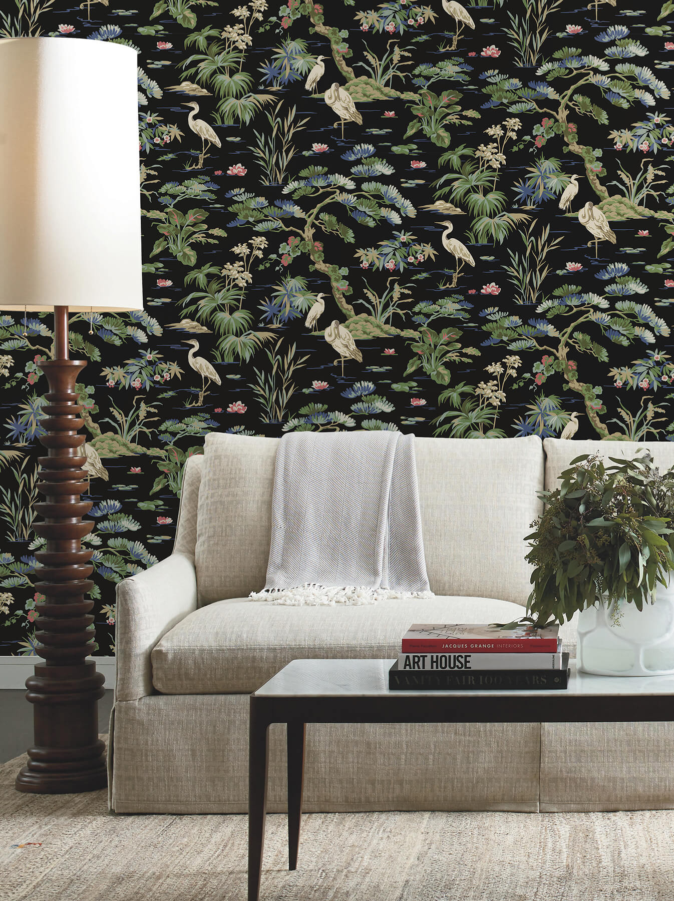 Ronald Redding Classics Bridgewater Wallpaper - Black