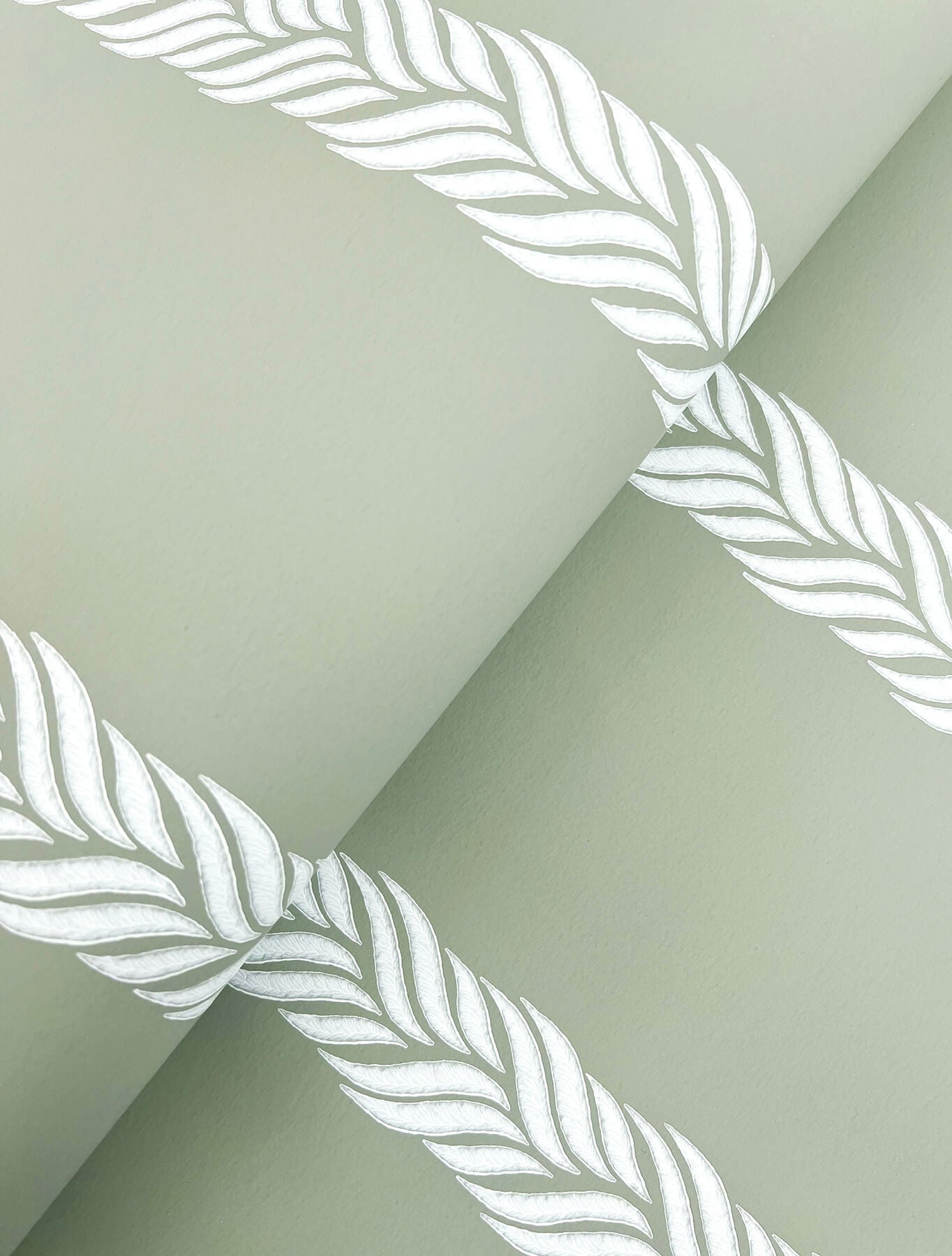 Ronald Redding Classics Braided Stripe Wallpaper - Green