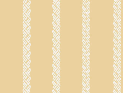 Ronald Redding Classics Braided Stripe Wallpaper - Yellow