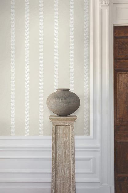 Ronald Redding Classics Braided Stripe Wallpaper - Tan