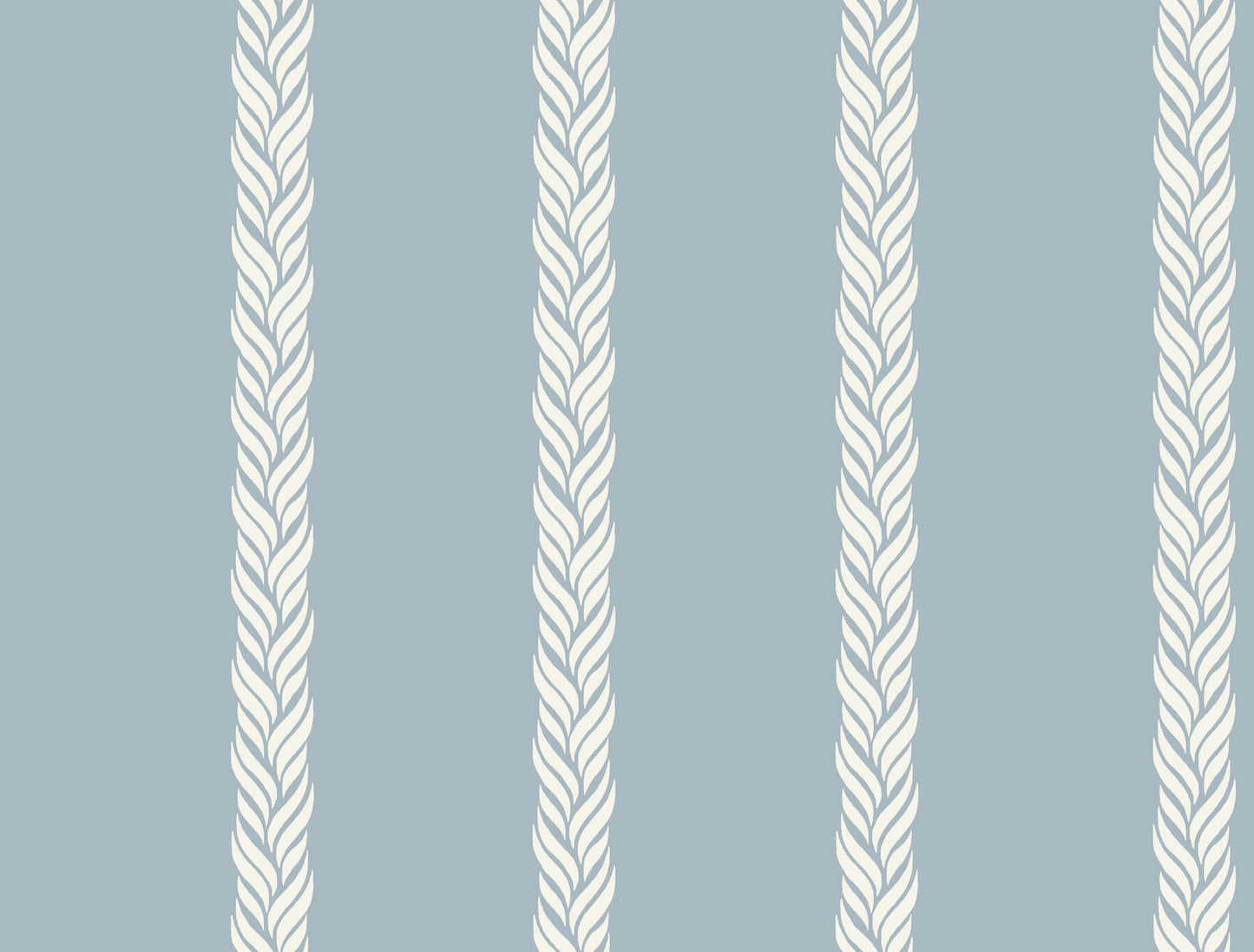 Ronald Redding Classics Braided Stripe Wallpaper - Blue