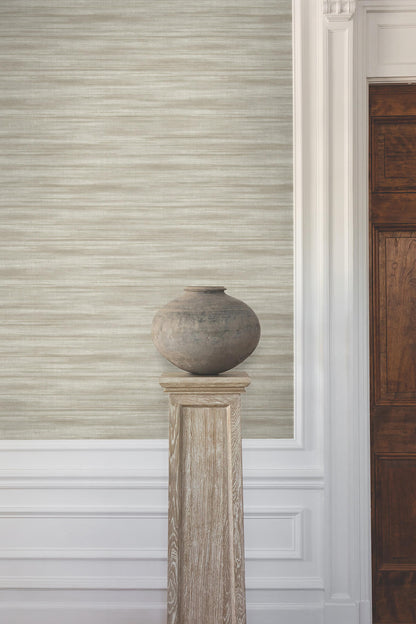 Ronald Redding Classics Brushed Linen Wallpaper - Taupe