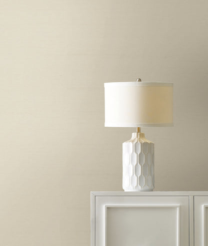 York Designer Sisals Grasscloth Wallpaper - Porcelain