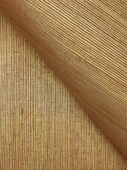 York Designer Sisals Grasscloth Wallpaper - Gold