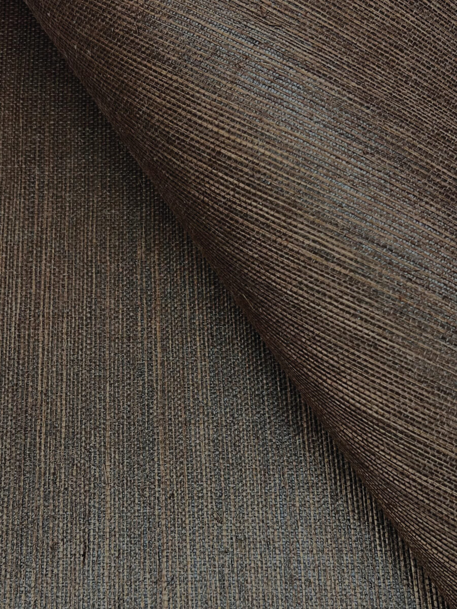 York Designer Sisals Grasscloth Wallpaper - Walnut