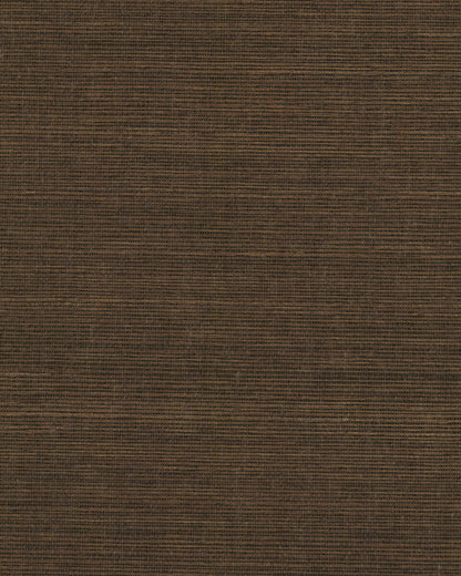 York Designer Sisals Grasscloth Wallpaper - Walnut