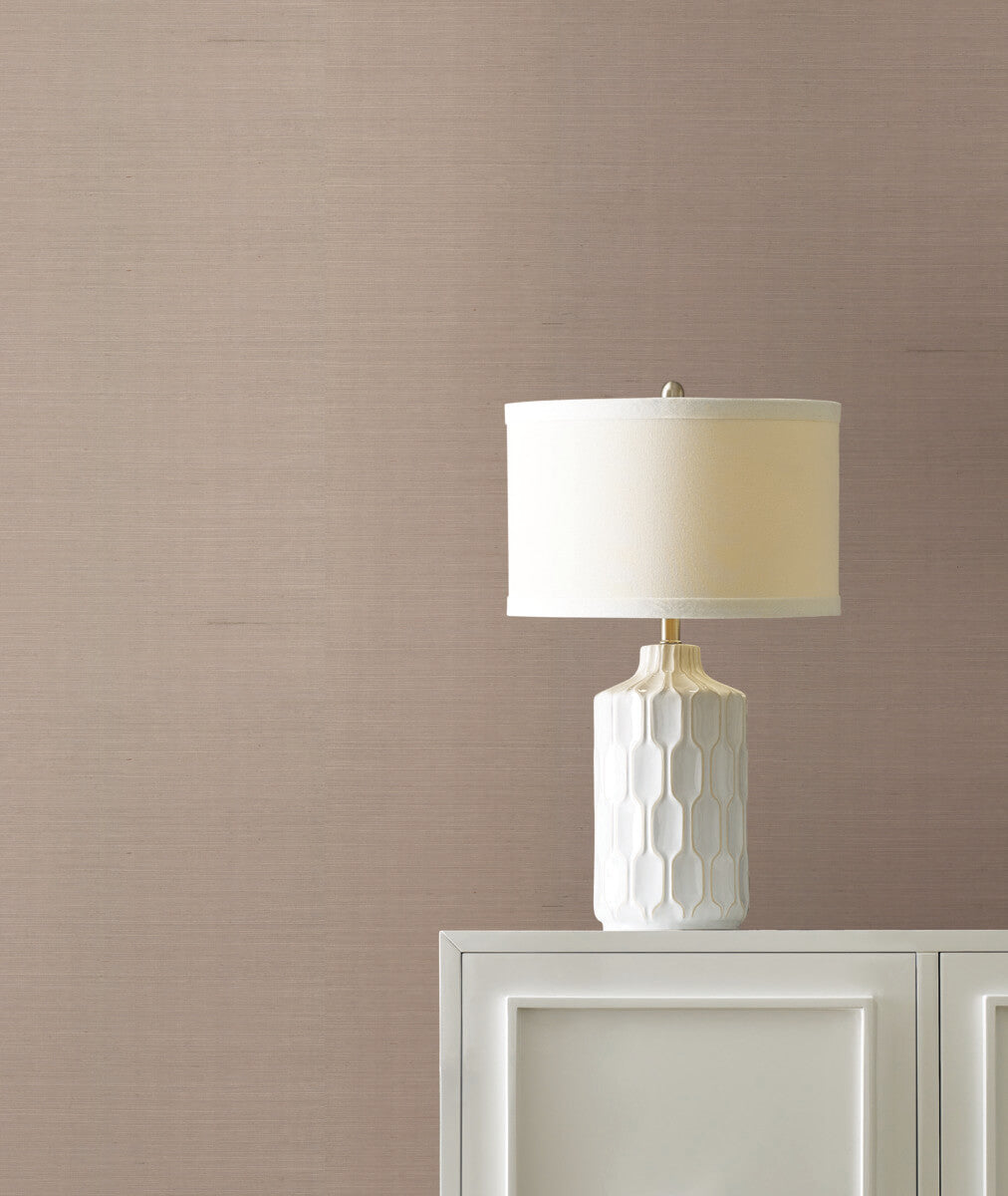 York Designer Sisals Grasscloth Wallpaper - Linen