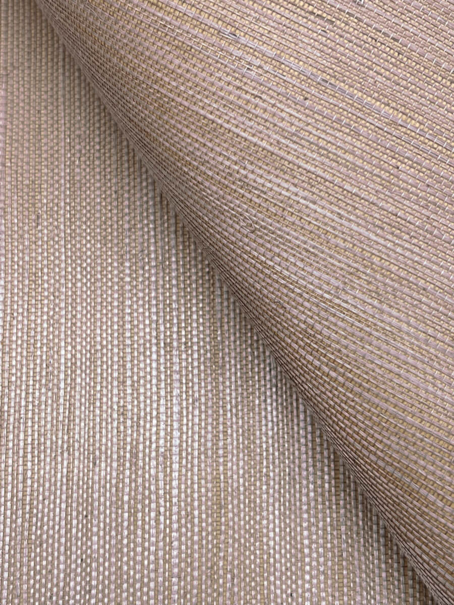 York Designer Sisals Grasscloth Wallpaper - Orchid