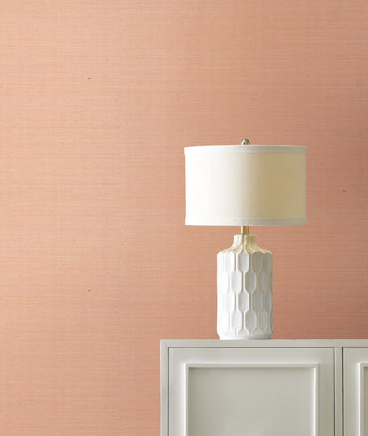 York Designer Sisals Grasscloth Wallpaper - Cameo