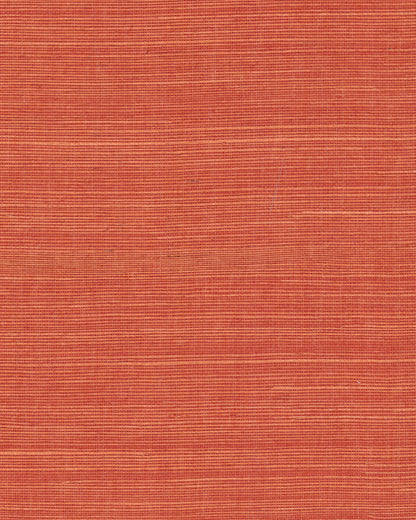 York Designer Sisals Grasscloth Wallpaper - Rhubarb