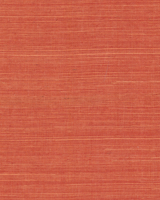 York Designer Sisals Grasscloth Wallpaper - Rhubarb