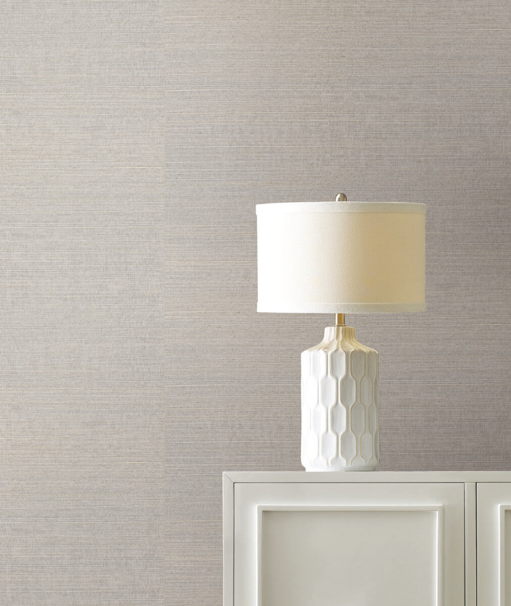 York Designer Sisals Grasscloth Wallpaper - Cloudy