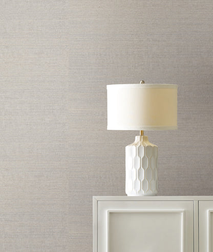 York Designer Sisals Grasscloth Wallpaper - Cloudy