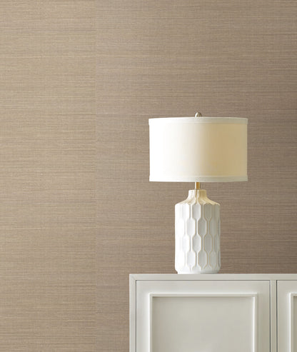 York Designer Sisals Grasscloth Wallpaper - Beige