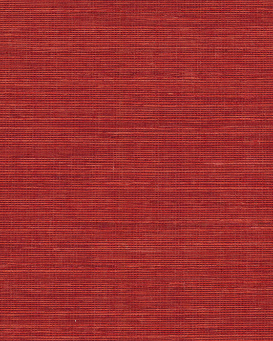 York Designer Sisals Grasscloth Wallpaper - Tomato