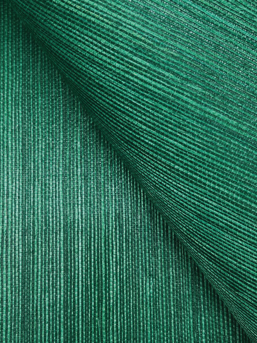 York Designer Sisals Grasscloth Wallpaper - Jade