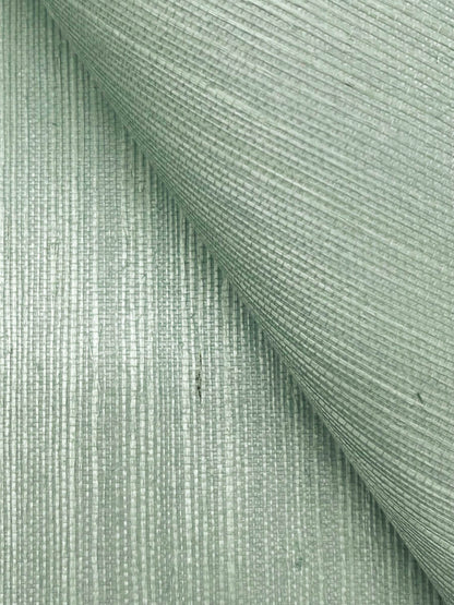 York Designer Sisals Grasscloth Wallpaper - Seaglass