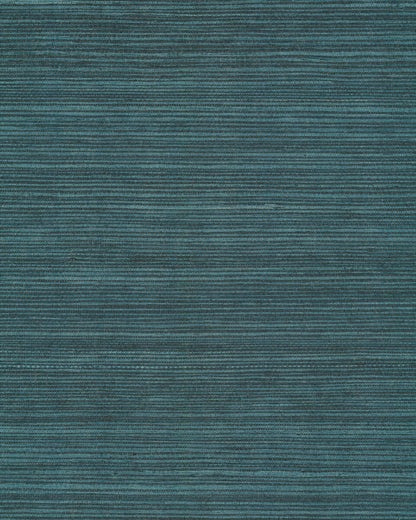 York Designer Sisals Grasscloth Wallpaper - Peacock