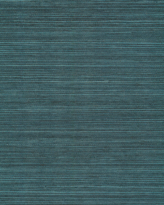 York Designer Sisals Grasscloth Wallpaper - Peacock