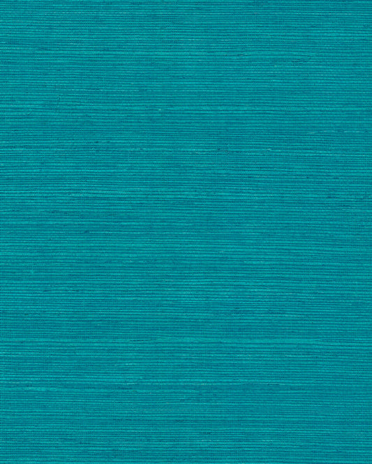 York Designer Sisals Grasscloth Wallpaper - Lagoon
