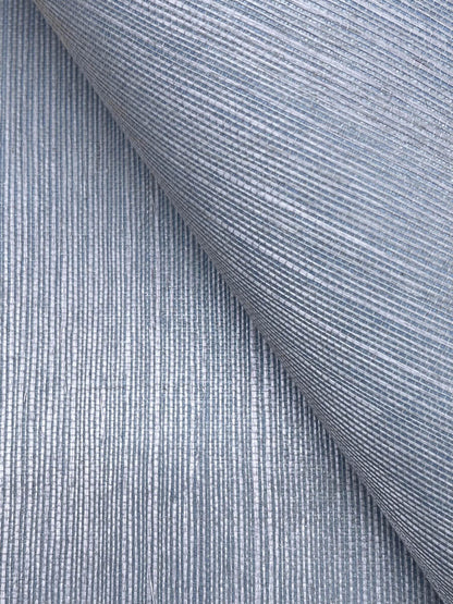 York Designer Sisals Grasscloth Wallpaper - Cornflower