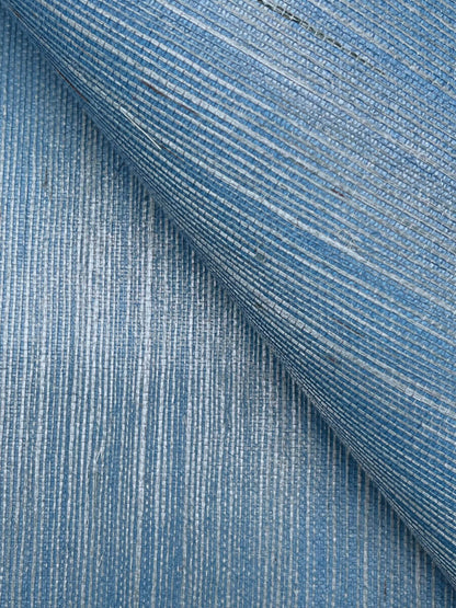 York Designer Sisals Grasscloth Wallpaper - Azure
