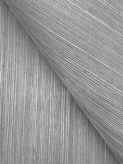 York Designer Sisals Grasscloth Wallpaper - Pewter