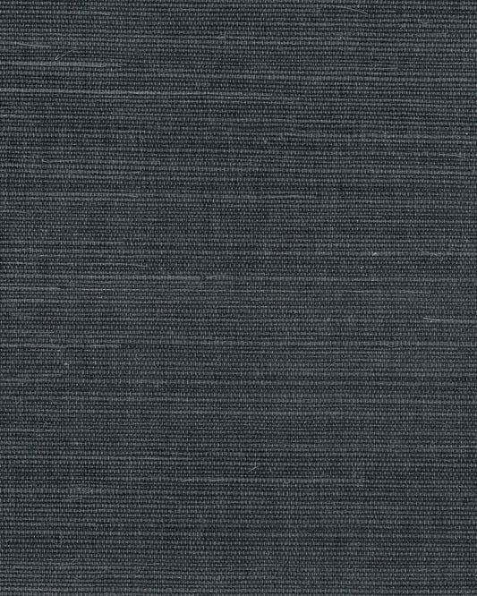 York Designer Sisals Grasscloth Wallpaper - Gunmetal