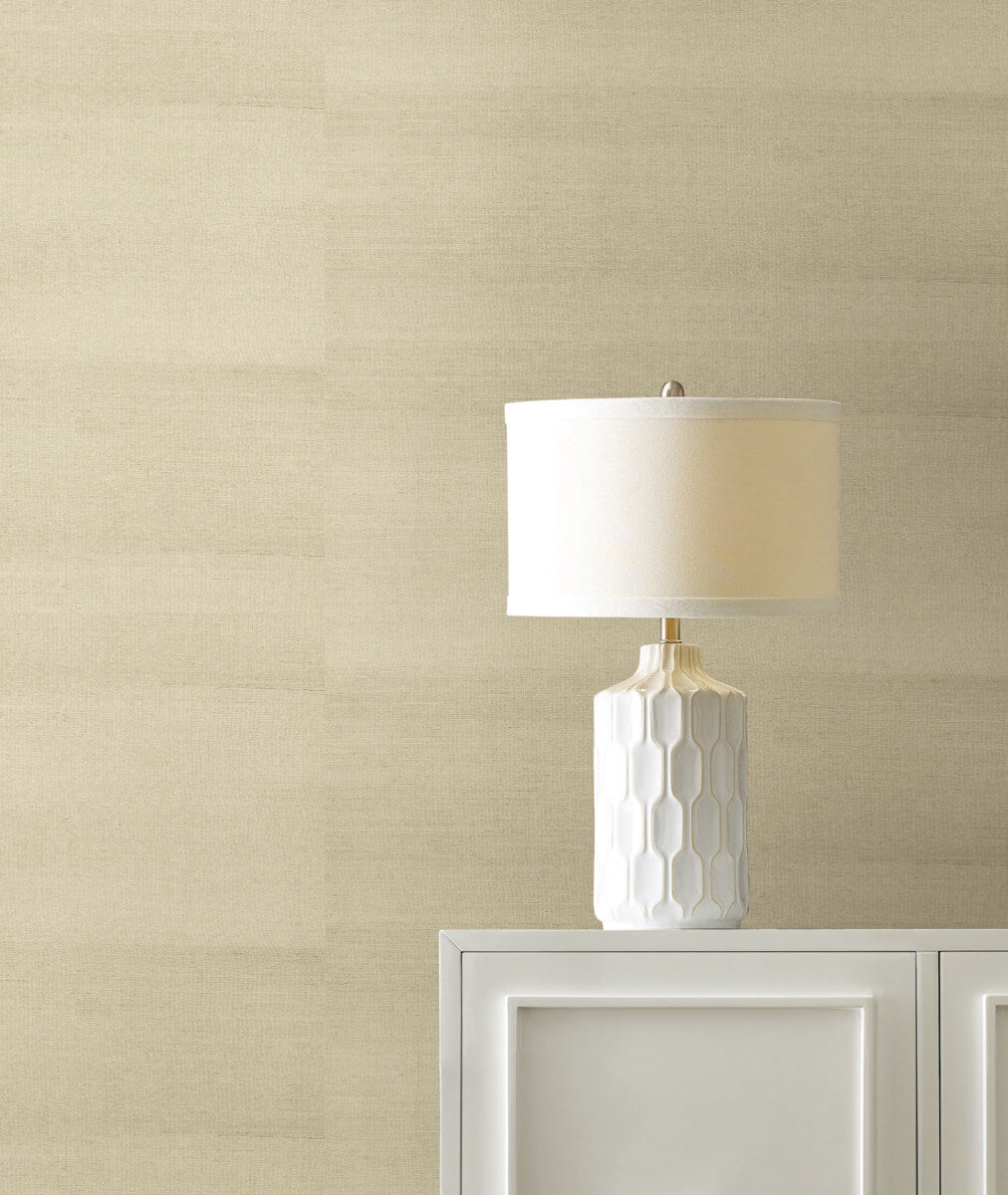 York Designer Sisals Grasscloth Wallpaper - Oat