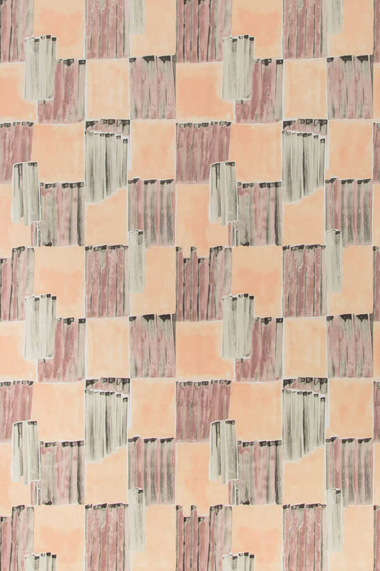 Lee Jofa Kelly Wearstler Lyre Paper Wallpaper - Blushing